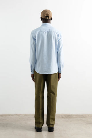 EDMMOND DUCK SHIRT OXFORD PLAIN LIGHT BLUE