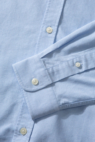 EDMMOND DUCK SHIRT OXFORD PLAIN LIGHT BLUE