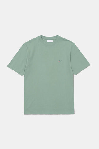 EDMMOND DUCK PATCH T-SHIRT PLAIN SAGE GREEN