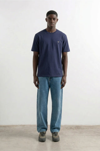 EDMMOND DUCK PATCH T-SHIRT PLAIN NAVY