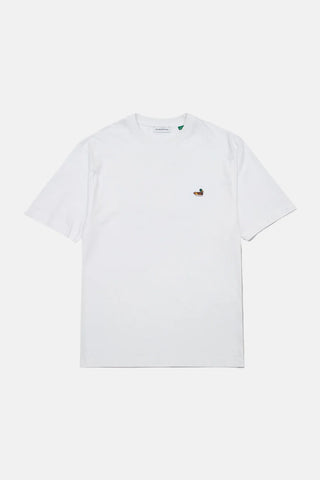EDMMOND DUCK PATCH T-SHIRT PLAIN WHITE
