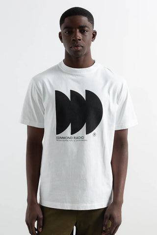 EDMMOND RADIO T-SHIRT PLAIN WHITE