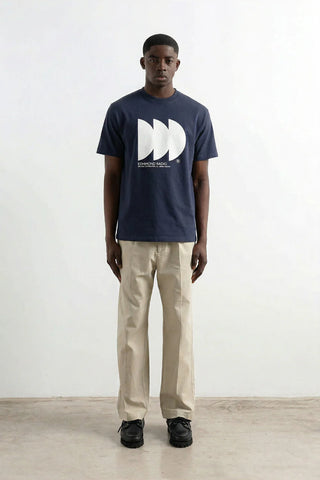 EDMMOND RADIO T-SHIRT PLAIN NAVY