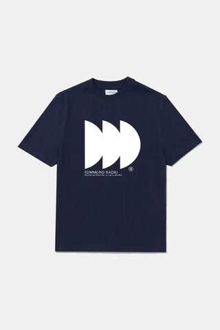 EDMMOND RADIO T-SHIRT PLAIN NAVY