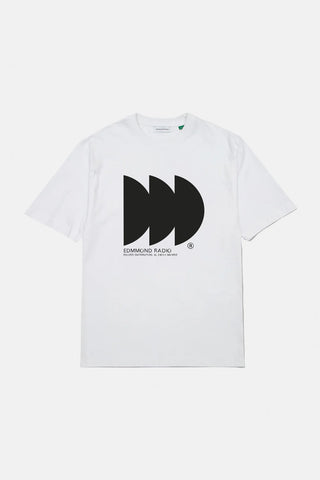 EDMMOND RADIO T-SHIRT PLAIN WHITE