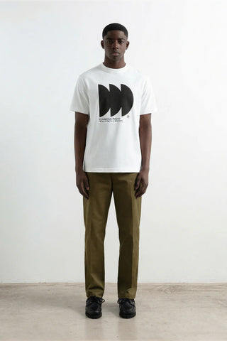 EDMMOND RADIO T-SHIRT PLAIN WHITE