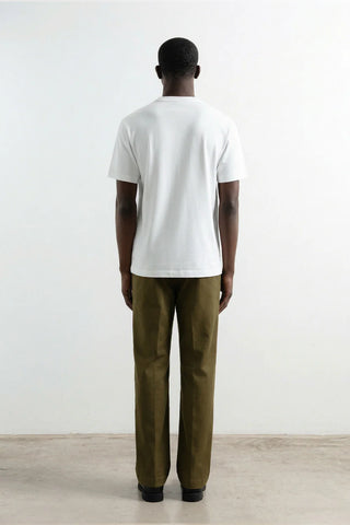 EDMMOND RADIO T-SHIRT PLAIN WHITE