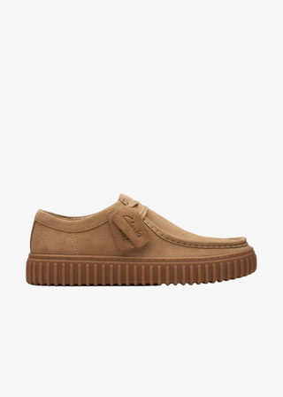 CLARKS TORHILL LO DARK SAND SUEDE