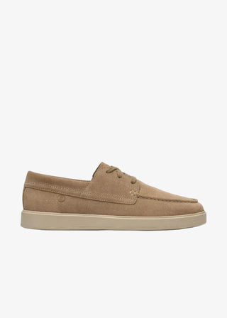 CLARKS LOCKFORD BOAT DARK SAND SUEDE