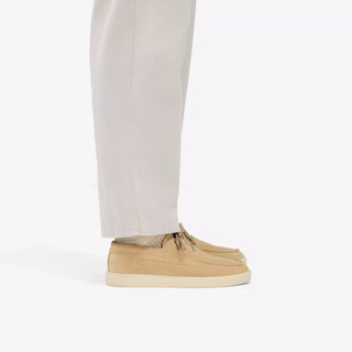 CLARKS LOCKFORD BOAT DARK SAND SUEDE