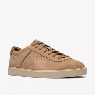 CLARKS LOCKFORD LACE DARK SAND SUEDE