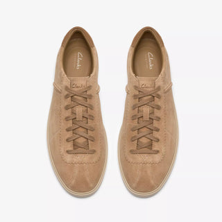 CLARKS LOCKFORD LACE DARK SAND SUEDE