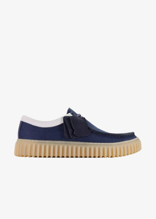 CLARKS TORHILL LO NAVY CANVAS