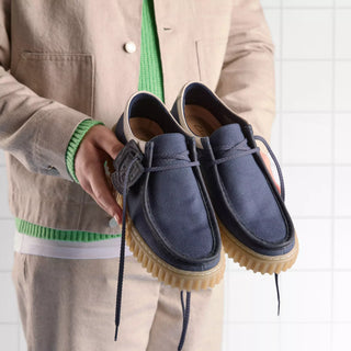 CLARKS TORHILL LO NAVY CANVAS