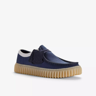 CLARKS TORHILL LO NAVY CANVAS