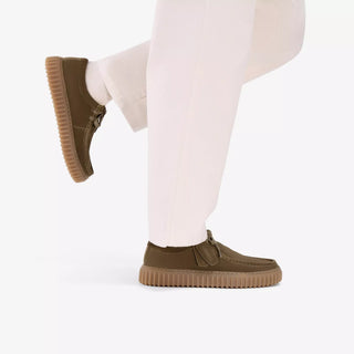 CLARKS TORHILL LO OLIVE SUEDE
