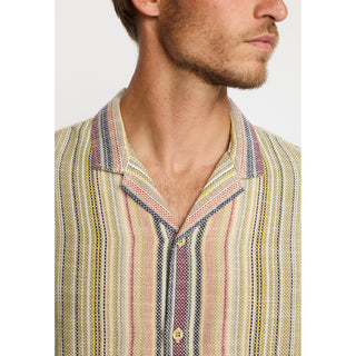 REVOLUTION 3161 SHORT SLEEVES CUBAN SHIRT ARMY