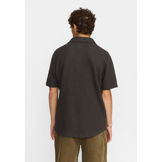REVOLUTION 3234 SHORT SLEEVES CUBAN SHIRT DARKGREY