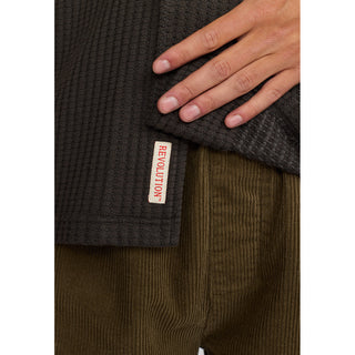 REVOLUTION 3234 SHORT SLEEVES CUBAN SHIRT DARKGREY