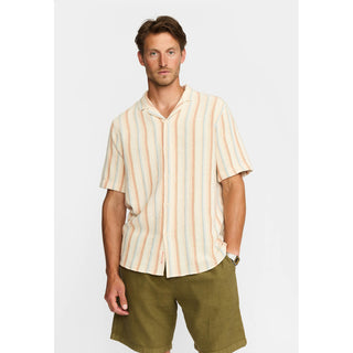 REVOLUTION 3242 SHORT SLEEVES CUBAN SHIRT OFFWHITE