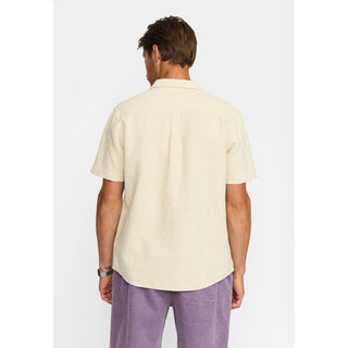 REVOLUTION 3244 SHORT SLEEVES CUBAN SHIRT OFFWHITE