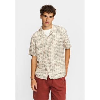 REVOLUTION 3252 SHORT SLEEVES CUBAN SHIRT OFFWHITE