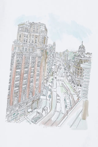 EDMMOND GRAN VIA T-SHIRT PLAIN WHITE