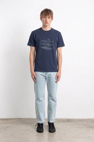 EDMMOND LAYERS T-SHIRT PLAIN NAVY