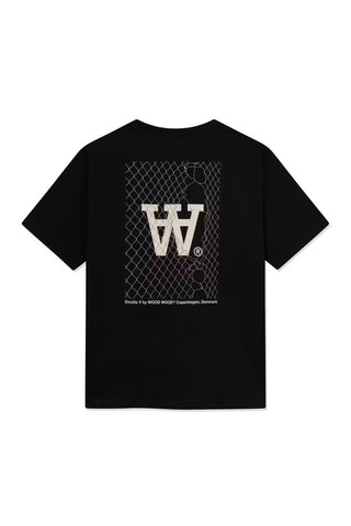 WOOD WOOD WW LIAM  T-SHIRT FENCE BLACK