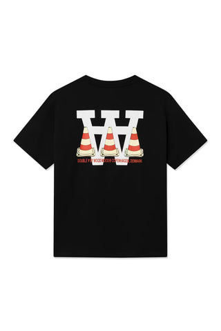 WOOD WOOD WWACE TEE CONE BLACK