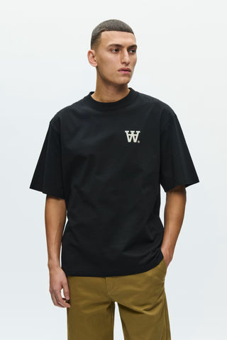 WOOD WOOD WW LIAM  T-SHIRT FENCE BLACK