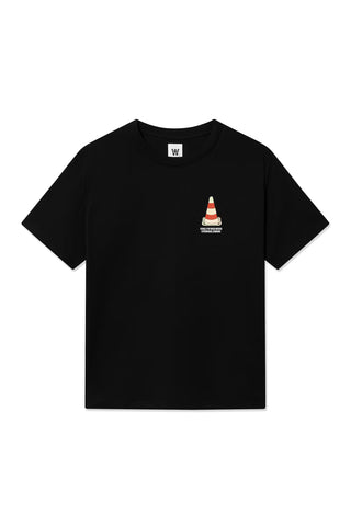 WOOD WOOD WWACE TEE CONE BLACK
