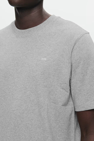 WOOD WOOD WWESSENTIAL SAMI CLASSIC T-SHIRT LIGHT MELANGE GREY