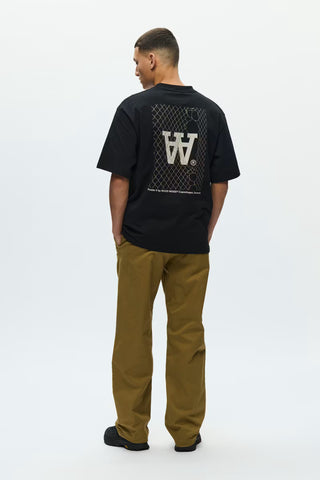WOOD WOOD WW LIAM  T-SHIRT FENCE BLACK