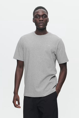 WOOD WOOD WWESSENTIAL SAMI CLASSIC T-SHIRT LIGHT MELANGE GREY