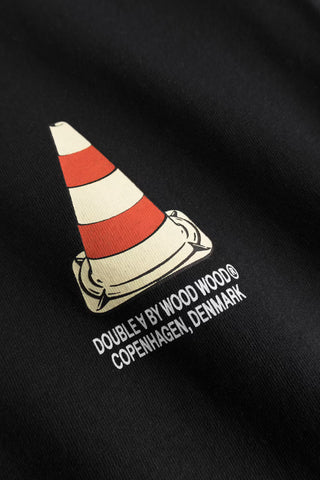WOOD WOOD WWACE TEE CONE BLACK