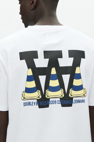 WOOD WOOD WWACE TEE CONE BRIGHT WHITE