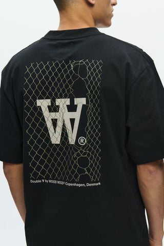 WOOD WOOD WW LIAM  T-SHIRT FENCE BLACK
