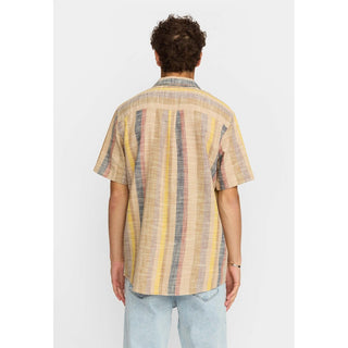 REVOLUTION 3918 SHORT SLEEVES CUBAN SHIRT BROWN