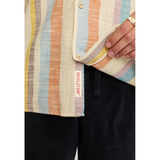 REVOLUTION 3918 SHORT SLEEVES CUBAN SHIRT MULTI