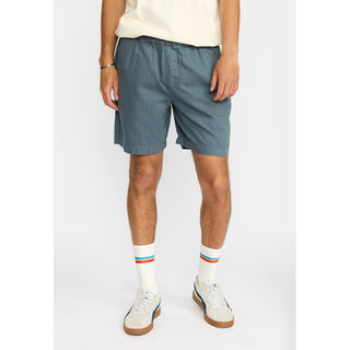 REVOLUTION 4065 LINEN SHORTS DUSTBLUE