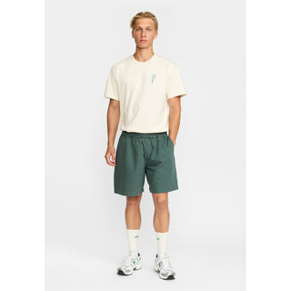 REVOLUTION 4065 LINEN SHORTS DUSTGREEN