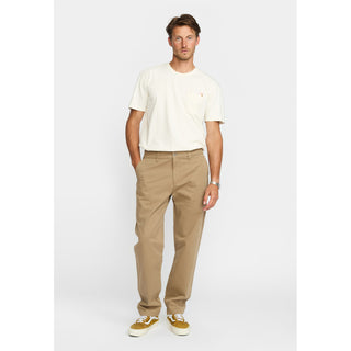 REVOLUTION 5871 CHINO TROUSERS DARKKHAKI