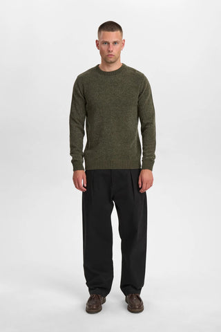ANERKJENDT AKSUNE CHENILLE KNIT FOREST NIGHT