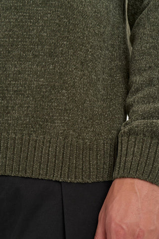 ANERKJENDT AKSUNE CHENILLE KNIT FOREST NIGHT