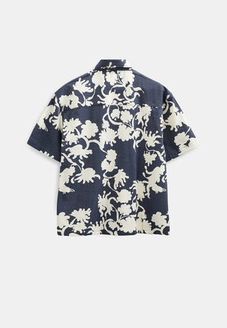 ANERKJENDT AKOTTO AOP SS SHIRT SKY CAPTAIN