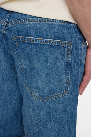 ANERKJENDT AKJONAS DENIM SHORTS WARM MEDIUM BLUE