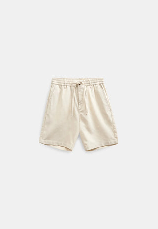 ANERKJENDT AKJAMES COT/LINEN/VIS ELA SHORTS BROWN RICE MELANGE