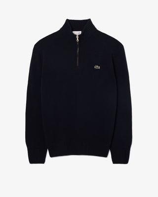 LACOSTE AH3052 HALF ZIP KNIT 166 NAVYBLUE