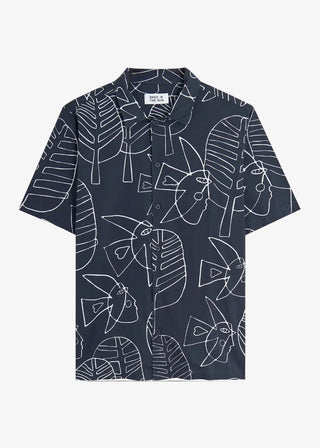 BASK IN THE SUN MOON SHIRT MIDNIGHT